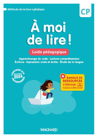 À moi de lire ! CP (2024) - Guide pédagogique + Banque de ressources