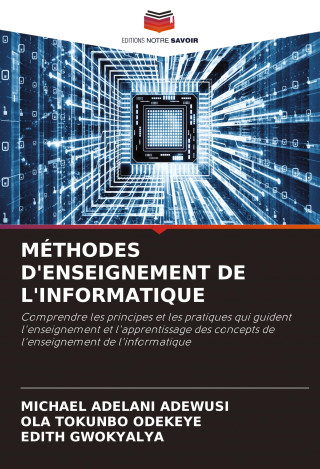 MÉTHODES D'ENSEIGNEMENT DE L'INFORMATIQUE
