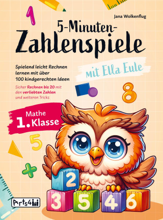 5-Minuten-Zahlenspiele mit Ella Eule - Mathe 1. Klasse (Jana Wolkenflug)(Brožovaná)
