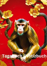 Tagebuch / Notizbuch   Chinesische Tierkreis Affe