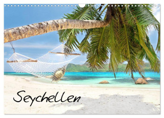 Seychellen (Wandkalender 2025 DIN A3 quer), CALVENDO Monatskalender