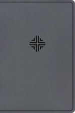 CSB Large Print Thinline Bible, Value Edition, Charcoal Leathertouch