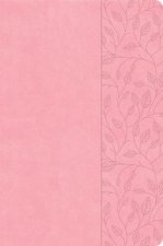 CSB Large Print Thinline Bible, Value Edition, Soft Pink Leathertouch