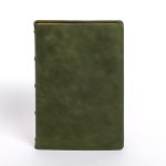 NASB Large Print Thinline Bible, Holman Handcrafted Edition, Marbled Olive Premium Calfskin