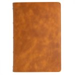 CSB Giant Print Bible, Holman Handcrafted Edition, Marbled Chestnut Premium Calfskin