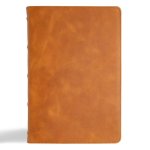 KJV Giant Print Bible, Holman Handcrafted Edition, Marbled Chestnut Premium Calfskin