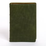 KJV Giant Print Bible, Holman Handcrafted Edition, Marbled Olive Premium Calfskin