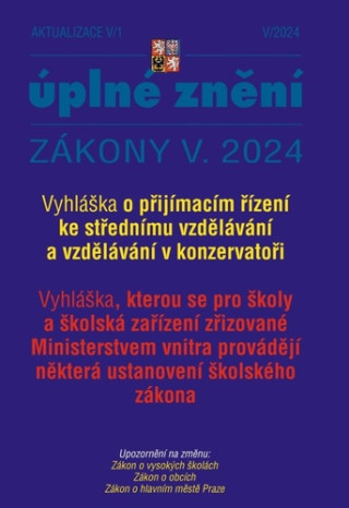 Aktualizace V/1 Vyhlďż˝ka o pďż˝ijďż˝macďż˝m ďż˝ďż˝zenďż˝ ke stďż˝ednďż˝mu vzdďż˝lďż˝vďż˝nďż˝