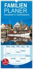 Familienplaner 2025 - Greetsiel in Ostfriesland mit 5 Spalten (Wandkalender, 21 x 45 cm) CALVENDO