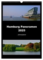 Hamburg Panoramen 2025 - Jahresplaner (Wandkalender 2025 DIN A3 hoch), CALVENDO Monatskalender