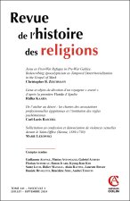 Revue de l'histoire des religions - Nº3/2024