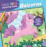 MAGIC PAPER COLORING BK UNICORNS