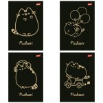 Paczka Zeszyt A5 60 k. kratka Pusheen Gold mix wzorów 10 szt.