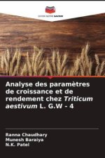 Analyse des param?tres de croissance et de rendement chez Triticum aestivum L. G.W - 4