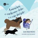 A menina, o cachorro-lobo e o c?o brig?o