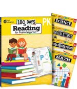 180 Days of Reading, Math, High-Frequency Words Social Studies, and Science for Pre K 5- Book Set