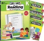 180 Days of Reading, Math, Language, Writing, & Problem Solving for Kindergarten: 5-Book Set
