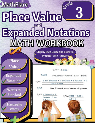 Place Value and Expanded Notations Math Workbook 3rd Grade