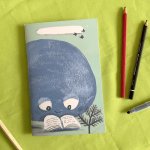 Caderno linhas baleia