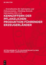 Kennziffern der pflanzlichen Produktion führender Erzeugerländer