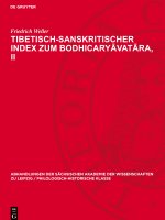 Tibetisch-sanskritischer Index zum Bodhicaryavatara, II