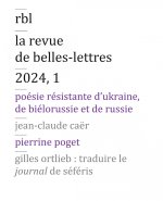 Revue de Belles Lettres 2024, 1