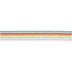 Webband Multi Streifen, Pink/Grün/Gelb/Rot/Blau