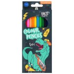 Kredki ołówkowe. Skate Dino. 12 kolorów