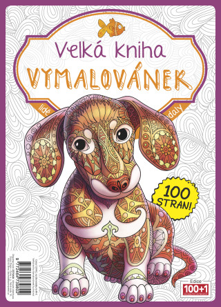 Velká kniha vymalovánek - fuchsiová