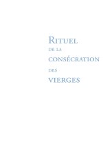 Rituel de la consécration des vierges NE