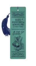 ALICES ADVS IN WONDERLAND LEATHER BKMARK