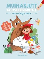 Muinasjutt tätoveeringutega raamatule ja kehale. punamütsike