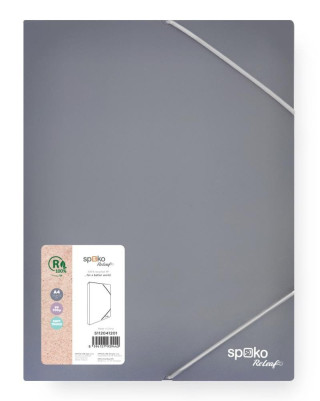 Spoko ReLeaf box na spisy s fixaďż˝nďż˝ gumiďż˝kou A4 SoftTouch - ďż˝edďż˝