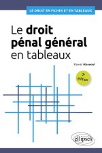 Le droit pénal général en tableaux