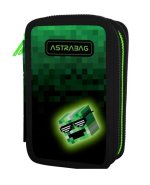 Piórnik 3-komorowy z wyposażeniem Jumbo Astrabag Pixel Hero