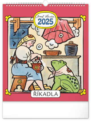 Nďż˝stďż˝nnďż˝ kalendďż˝ďż˝ Josef Lada - ďż˝ďż˝kadla 2025
