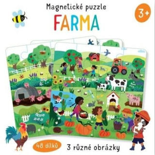 Magnetickďż˝ puzzle Farma