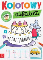 Kolorowy alfabet Edukacyjna książeczka z naklejkami