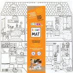 Biała mata Strigo Funny Mat Sweet Home 40x40cm