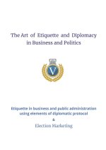 The Art  of  Etiquette  and  Diplomacy  in Business and Politics