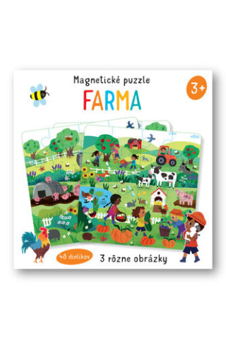 Magnetickďż˝ puzzle Farma