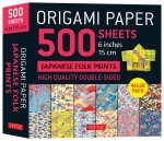 Origami Paper 500 Sheets Japanese Folk Fabrics 6 (15 CM)
