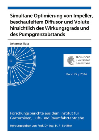 Simultane Optimierung von Impeller, beschaufeltem Diffusor und Volute hinsichtlich des Wirkungsgrads und des Pumpgrenzabstands (Carte broșată)