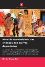 Nível de escolaridade das crianças dos bairros degradados