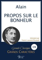 PROPOS SUR BONHEUR EN GRANDS CARACTERES