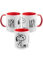 mug - Leseratte - inner red