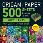 Origami Paper 500 Sheets Succulents 6 (15 CM)