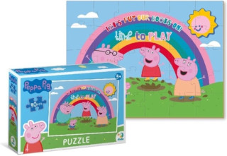 Puzzle Prasďż˝tko Peppa Duha