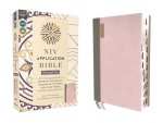 NIV Application Bible, Personal Size, Leathersoft, Pink, Red Letter, Thumb Indexed, Comfort Print