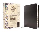NIV Application Bible, Large Print, European Bonded Leather, Black, Red Letter, Thumb Indexed, Comfort Print